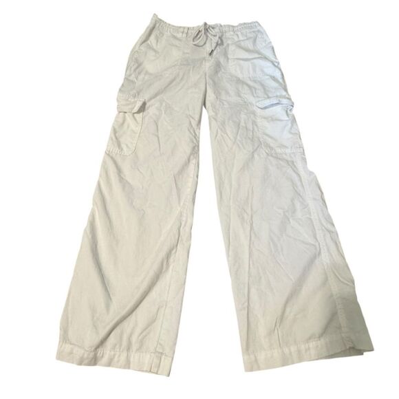 Women's Wild Fable White Cargo Pants with Drawstring Elastic Waist - Picture 1 of 7